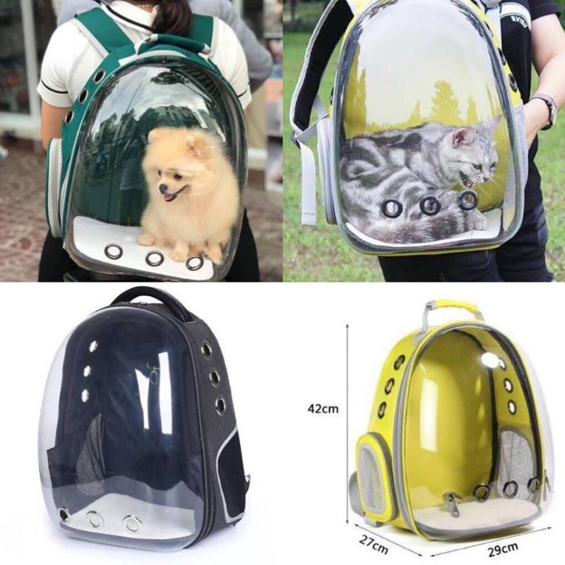 Balo Phi Hành Gia Vận Chuyển Thú Cưng Trong Suốt (Size L)